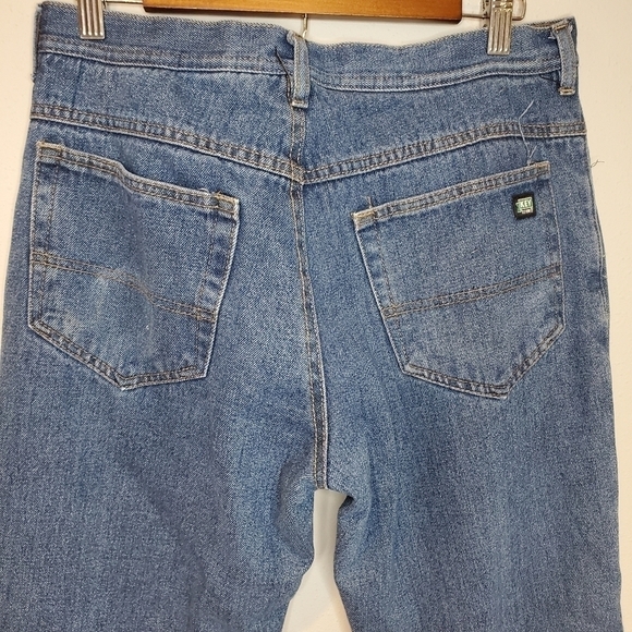 Men's 32 by 32 Black Lined Jeans - Picture 7 of 11